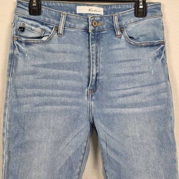 KanCan High Rise Skinny Jeans 7/27 Light Wash Distressed - Picture 2 of 13